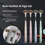 8PCS Soft 3-Face Toothbrush for Adults