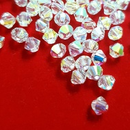 Package of 20 White 6mm Austrian Crystal Beads