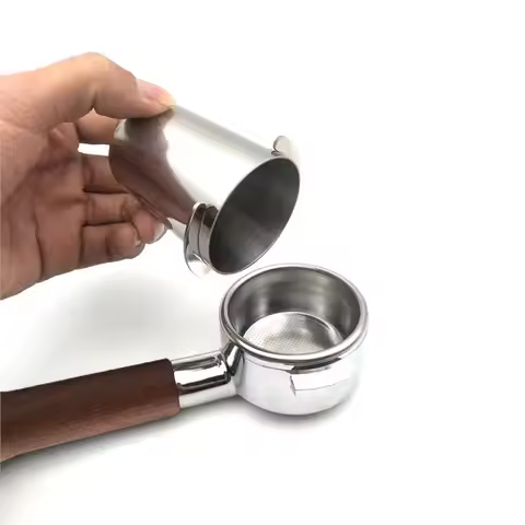 58mm 51mm Coffee Dosing Cup Sniffing Mug for Espresso Machine Resistant Stainless Steel Coffee Dosin