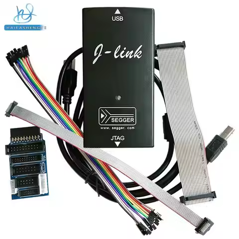 JLINK V8 V9 Simulator Downloader STM32 Singlechip J-Link 1.8V-3.3V-5V Gold Sinking Process