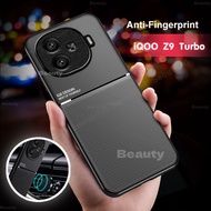 For Vivo IQOO Z9 Turbo 5G Magnetic PU Leather Case For IQOO Z9X Z9 z9turbo Cover Matte Silicone Full