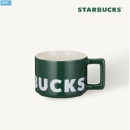 Starbucks Korea / WordMark Square Mug (237ml) green cup