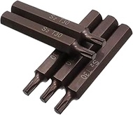 Rannb T30 Torx Screwdriver Bit Set 6 Point Star Bits 3" Length with Hex Shank Screw Driver Kit Tools