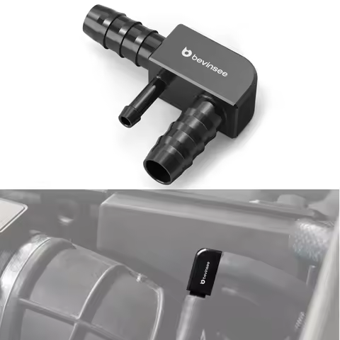 BEVINSEE Vacuum Hose F-Connector fit for BMW E46 E39 Z3 M54 525i 530i 525i 330i, Replace 13327503677