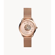 [Powermatic] Fossil ME3187 Tailor Automatic Rose Gold-Tone Stainless Steel Mesh Women'S Watch