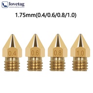 LOVETAG MK8 CHT Nozzle High Flow Nozzles 0.4mm 0.6mm For 1.75mm CR10 CR10S KP5L Ender-3 3D Printer Accessories C6J6