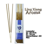 LING XIANG AROMA Lavender Incense - 20 sticks, a delicious and high-quality fragrance