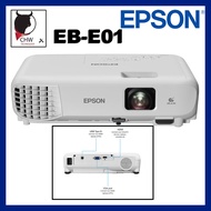 READY STOCK EPSON ORIGINAL MALAYSIA EB-E01 EBE01 EB01 DIGITAL OVERHEAD PROJECTOR MINI PROJECTOR
