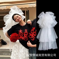 [现货][Ready Stock] 头纱领证登记手持拍照道具手拉旗横幅婚礼氛围感婚房布置装饰 Veil Wedding Photo Props Banne h7bIAdm97B0712