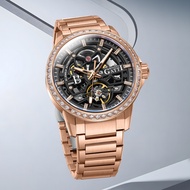 BONEST GATTI Watch German Full Automatic Skeleton Mechanical Watch Luminous Men Wristwatch Business