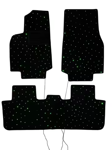 Twinkle Stars Mats For Tesla Model Y Model 3 Stars Light Carpet Star Light Car LED Rugs With APP Rem