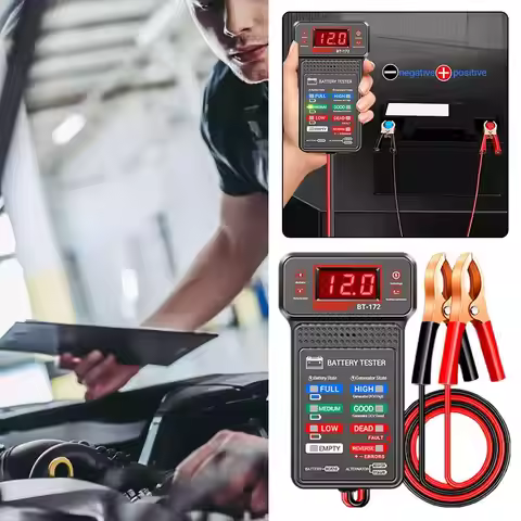 Car Battery Battery Tester Multi-function 12V Battery Test Start Tester Tester Battery Capacity Batt