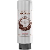 MONIN Dark Chocolate Sauce (Squeeze bottle) 500 ml. 6 bottle โมนิน ดาร์กช็อกโกแลตซอส 500 มล 6 ขวด