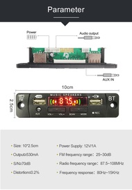 Dekorder Mp3 Kit Modul bluetooth USB 056 12V Original terbaru