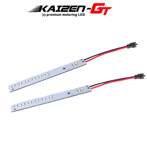 2pcs Xenon White /Ice Blue /Red LED Strips Eyelid Eyebrow Mod Headlight Retrofit For 2008-2010 BMW E