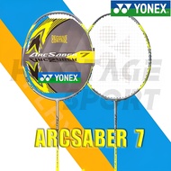 Original YONEX ARCSABER 7 PRO Badminton Racket Single 100% Carbon Racket With String 26-28LBS with B