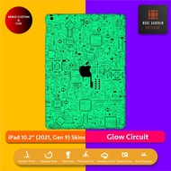 Garskin Skin iPad 10.2 2021 Gen 9 Glow Circuit Fullbody Backonly/ | Anti-scratch | Case | Vinyl Viny