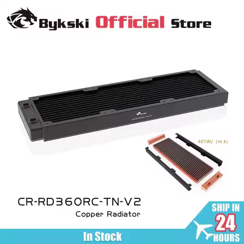 BYKSKI 360mm Copper Radiator 30mm Thickness for 12cm Fan PC Water Cooling High Performance Cooler Ra