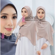 [Tidak Berdagu] Bidang 50 Awning Scuba Tudung Bawal Instant Chiffon / Tudung Bawal Instant Chiffon A
