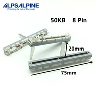 HZY 1pcs，  Straight slip potentiometer，50KB，8Pin，Pioneer DJ DDJ-FLX6 DDJ-400 DDJ-800，Mixer speed put