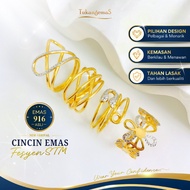 TukangemaS Cincin Emas 916 STM Ring 22K Original STM Collection Gold 22k 916 New (CES)