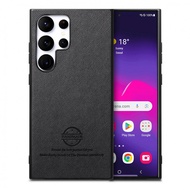 New For Samsung S25Ultra Case S25Ultra S25 S24Ultra S23Ultra Textured Leather Shockproof Phone Case