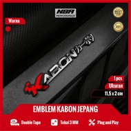 Nsa 1PCS JAPAN KABON EMBLEM JAPAN KABON LOGO NOT STICKER OR STICKER CUTTING JAPANESE KABON VARIATION