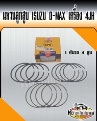 แหวนลูกสูบ 4JH ISUZU D-MAX ไซค์ STD (1 คันรถ 4 สูบ) ยี่ห้อ NPR