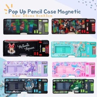 PENCIL CASE POP UP MAGNET CALCULATOR CHILDREN'S PENCIL CASE WITH CALCULATOR
