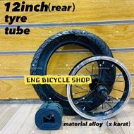 COMBO SET ALLOY RIM BASIKAL 12inch tayar tube/Tayar basikal/Tube basikal/Alloy rim basikal saiz 12/