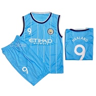Singlet football suits set, men's futsal t-shirt, Haaland style