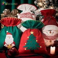 Stylish and Simple Christmas Gift Bag Gift Box Gift Packaging Santa Claus Large Capacity Gift Bag