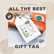 All the best Gift tag - Hang tag Greeting Card Gift sticker hampers parcel box dus Birthday christmas cny ramadan lebaran