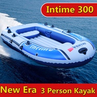 เรือคายัค เรือตกปลา เรือเป่าลมแบบ 3 ที่นั่ง New Era เรือยางหนาทนต่อการสึกหรอเรือพองเรือคายัค 3 คนเรื