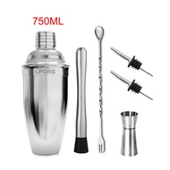 UPORS Stainless Steel Cocktail Shaker Mixer Wine Martini Boston Shaker For Bartender Drink Party Bar