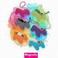 GANTUNGAN Knitted rodeo bag charm key bag chain accessories / keychain bag charm horse handmade croc