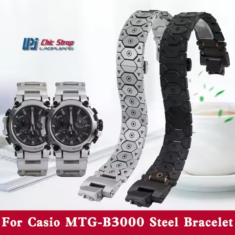 For Casio G-SHOCK MTG-B3000 Modified Solid Stainless Steel Watch Strap mtg-b3000 Quick Release Metal