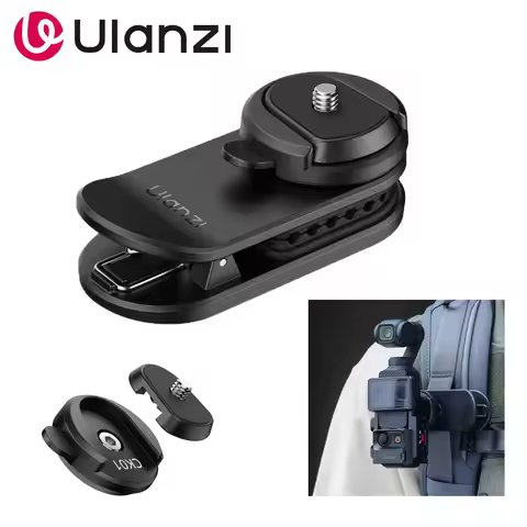 Ulanzi CK02 Backpack Camera Clip Mount for dji osmo pocket 3 4 4P Quick Release Plate With 1/4 Screw
