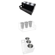 【FAS】-Hair Tool Organizer Acrylic Countertop Hair Dryer and Styling Holder Makeup Toiletries Vanity Storage Stand with Cups