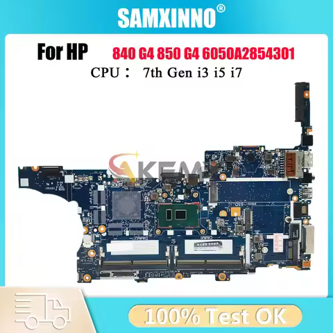 6050A2854301 For HP EliteBook 840 G4 850 G4 Laptop Motherboard 917503-001 917501-001 With i5 i7 CPU 