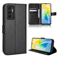 VIVO V23e 5G Casing Flip Phone Holder Stand VIVO V23e 4G Case Wallet PU Leather Back Cover