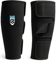 THEFITGUY Weightlifting Deadlift Shin Guards, EasyWear - No Need to Take Off Shoes, Wear Over Skin, 