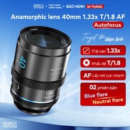 Anamorphic Autofocus Sirui 40mm T/1.8 1.33X S35 AF Lens - for Sony E, Fuji X, Nikon Z, M4/3, L-mount