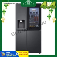 LG Nett 635L Side By Side Inverter Refrigerator GC-X257CQES (Matt Black)