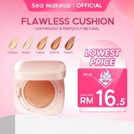 Sea Makeup Fix and Flawless Silk Cushion Lasting Oil Control Waterproof SPF32PA+++ Cushion Foundatio
