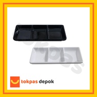 Golden Dragon P 8 Melamine 3-Section Square Sambal Container