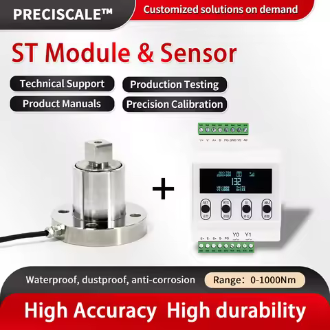 Semi-Flange Statictorque Sensor with Load Cell Amplifier,Analog Output,4-20mA,10Nm 20Nm 50Nm 100Nm 2
