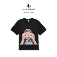 ADLV เสื้อยืด Oversize รุ่น  Baby Face Short Sleeve T-Shirt Black Donut 3 Black (50221OBFSSU_F3BKXX)