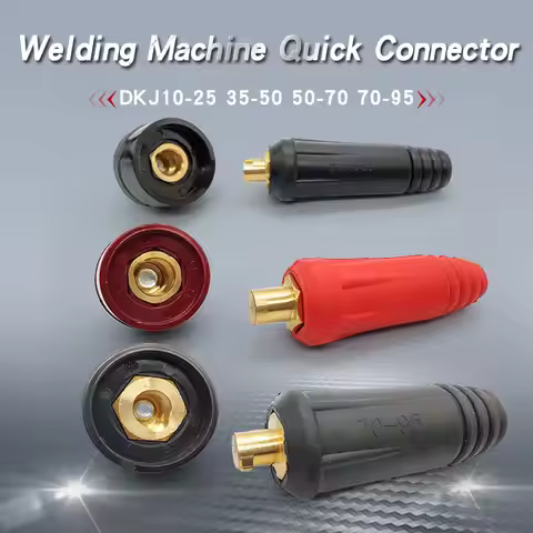 DKJ10-25 35-50 50-70 70-95 TIG Welding Machine Quick Fitting Female Male Cable Connector Clamp Socke
