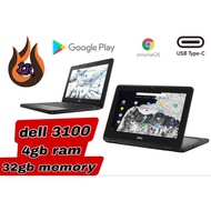 2 in 1 Dell 3100 touch screen laptop 4gb ram 32gb memory(used)